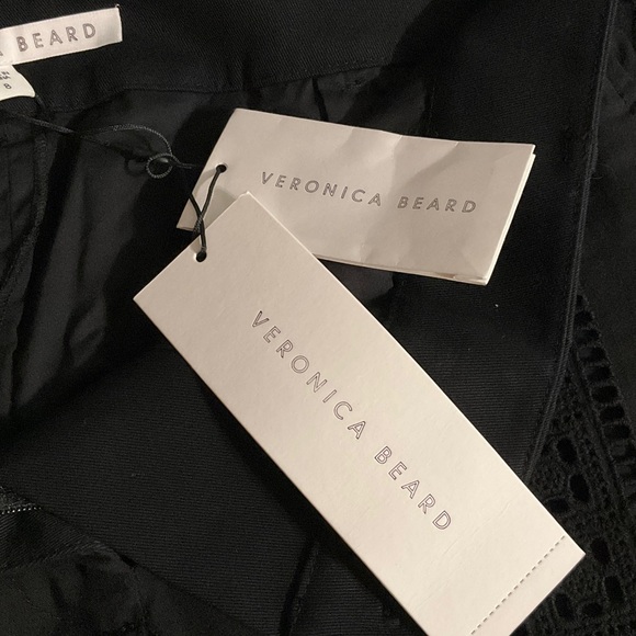 Veronica Beard Leta gaucho Women's Black Wide-Leg Pants - Picture 14 of 16